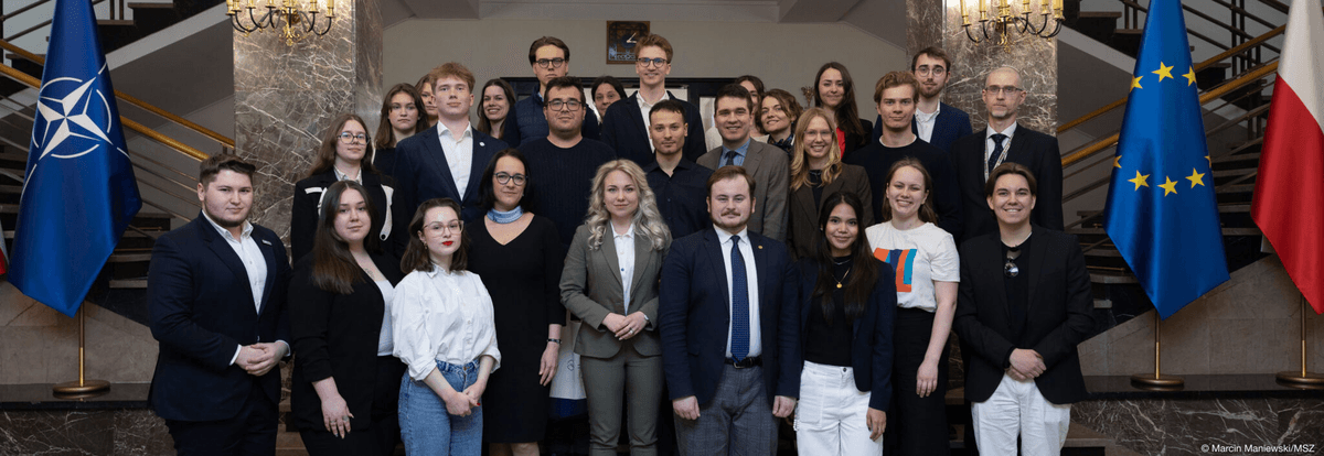 Youth delegates at the CBSS Youth Ministerial 2026 in Warsaw